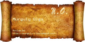 Murguly Olga névjegykártya